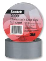 2000 50MM - Tape, Electrical Insulation, PVC (Polyvinyl Chloride), Grey, 50 mm x 46 m - 3M
