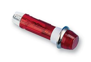 IND5032405-125-T/RD - Neon Indicator, 125 V, Wire Leaded, Red, 8 mm, Dome, 1 mA - CAMDENBOSS