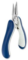 E6024 CRBG - Long Snipe Nose Pliers, 145mm, Serrated Jaw, Bi-Component ESD Safe Handle - IDEAL-TEK