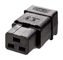 H320C - Power Entry Connector, Power Entry, 20 A, Black, Nylon (Polyamide) Body, 250 V - HUBBELL WIRING DEVICES