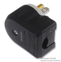 HBL5266CA - Power Entry Connector, Power Entry, 15 A, Black, White, Nylon (Polyamide) Body, 125 V - HUBBELL WIRING DEVICES