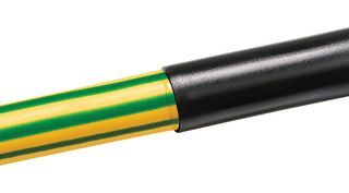 318-42400 - Adhesive Lined Heat Shrink Tubing, 4:1, 0.945 ", 24 mm, Black, 3.9 ft, 1.2 m - HELLERMANNTYTON