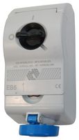 KI1663EB6 - Pin & Sleeve Connector, 2P+E, 16 A, 230 V, Wall Mount, Socket, 2P+E, Blue - ILME