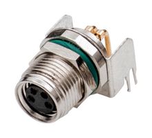 M8S-04PFFR-SF8001 - Sensor Connector, 4 Pole, M8, Receptacle, M Series, M8, Female, 4 Positions, PCB Socket - AMPHENOL LTW