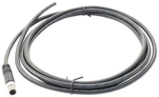 8A-06AFFM-SL7A02 - Sensor Cable, M8 Receptacle, Free End, 6 Positions, 2 m, 6.6 ft, M - AMPHENOL LTW
