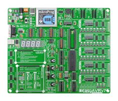 MIKROE-1385 - Development Board, ATMega AVR MCUs,  3 x MikroBUS Sockets, On-Board Programmer - MIKROELEKTRONIKA