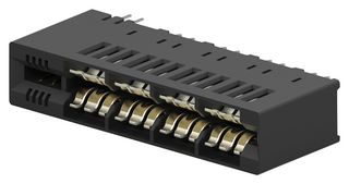 2214913-5 - Card Edge Connector, Dual Side, 1.4 mm, 8 (Power), 8 (Signal) Contacts, Through Hole Mount - AMP - TE CONNECTIVITY
