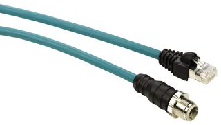 TCSECL1M3M1S2 - Sensor Cable, M12 Plug, RJ45 Plug, 4 Positions, 1 m, 3.28 ft, ConneXium - SCHNEIDER ELECTRIC