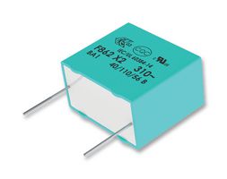 F862DU125K310Z - Safety Capacitor, Metallized PP, Radial Box - 2 Pin, 1.2 µF, ± 10%, X2, Through Hole - KEMET