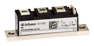 TT104N14KOFHPSA1 - Thyristor Module, Series Connected, 104A, 1.4kV - INFINEON