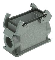 09300160230 - Heavy Duty Connector, Base, Panel Mount, Aluminium Body, 2 Lever, 16B - HARTING