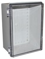 CHDX8-230C - Plastic Enclosure, Hinged Lid, Heavy Duty, Polycarbonate, 180 mm, 250 mm, 350 mm, IP66, IP67 - CAMDENBOSS