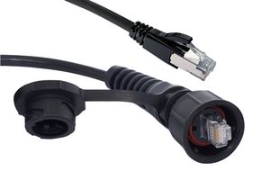 67PAB-010-K - Ethernet Cable, Cat5e, RJ45 Plug to RJ45 Plug - STEWART CONNECTOR