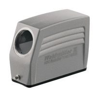 HDC 16A TSLU 1M20G - Heavy Duty Connector, M20, Hood, Side Entry, Aluminium Body, End Clamp, 5 - WEIDMULLER