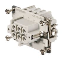 HDC HE 6 FC - Heavy Duty Connector, RockStar HE, Insert, 6+PE Contacts, 3, Receptacle - WEIDMULLER