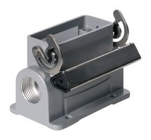 HDC 10A SLU 2M20G - Heavy Duty Connector, M20, Base, Panel Mount, Aluminium Body, End Clamp, 2 - WEIDMULLER