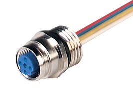EF12M OCTOPUS - Sensor Cable, M12 Receptacle, Free End, 4 Positions, 80 mm, 3.2 " - HIRSCHMANN