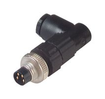 ELWIST 4008 V - Sensor Connector, MiniQuick E Series, M8, Male, 4 Positions, Pin, Right Angle Cable Mount - HIRSCHMANN
