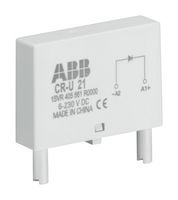 CR-U 61C - Pluggable Module, Varistor and LED, Red, 6 to 24 VAC/VDC, CR-U Series Relay Sockets - ABB