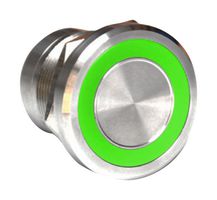 MC22MOSGR - Vandal Resistant Switch, MC, 22.2 mm, SPST-NO, Off-(On), Flush, Natural - BULGIN LIMITED