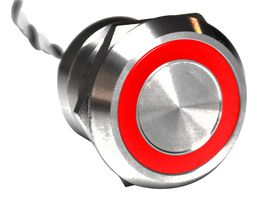 MC25LOSRG - Vandal Resistant Switch, MC, 25.2 mm, SPST-NO, Off-On, Flush, Natural - BULGIN LIMITED