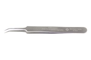 5-052 - Tweezer, SMD, Bent, Pointed, Stainless Steel, 110 mm Length - BERNSTEIN WERKZEUGFABRIK