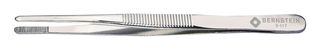 5-117 - Tweezer, Heavy Duty, Straight, Round, Nickel Plated Steel, 145 mm Length - BERNSTEIN WERKZEUGFABRIK