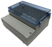 MC003612 - Plastic Enclosure, Dual Compartment, ABS, 185 mm, 213 mm, 104.5 mm, IP65 - MULTICOMP PRO