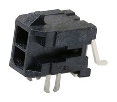 43045-0206 - Pin Header, Power, 2 Rows, 2 Contacts, Surface Mount Right Angle, Micro-Fit 3.0 43045 - MOLEX