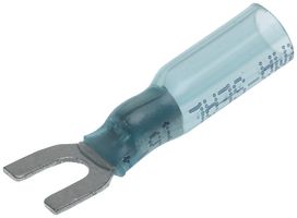 19164-0070 - Fork / Spade Tongue Terminal, Perma-Seal 19164, 12AWG to 10AWG, 6 mm², M4, #8, NiAc - MOLEX
