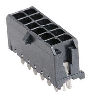 43045-1225 - Pin Header, Power, 3 mm, 2 Rows, 12 Contacts, Through Hole Straight, Micro-Fit 3.0 43045 - MOLEX