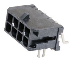 43045-0808 - Pin Header, Power, 3 mm, 2 Rows, 8 Contacts, Surface Mount Right Angle, Micro-Fit 3.0 43045 - MOLEX