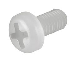 97790603211 - Screw, Pan Head Phillips, Nylon 6.6, M3, Natural, 6 mm Length, UL94 V-0, WA-SCRW Series - WURTH ELEKTRONIK