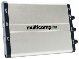 MP720016 EU-UK - PC USB Oscilloscope, PC Scope, 2 Analogue, 1 Ext Trigger, 25 MHz, 100 MSPS, 5 kpts, 14 ns - MULTICOMP PRO