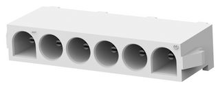 641832-1 - Pin Header, Wire-to-Board, 6.35 mm, 1 Rows, 6 Contacts, Through Hole Straight - AMP - TE CONNECTIVITY