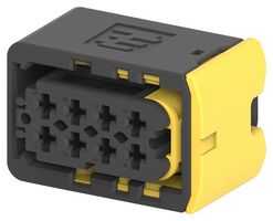 1-1670894-1 - Automotive Connector Housing, Heavy Duty Sealed Connector Series, Receptacle, 8 Ways - TE CONNECTIVITY