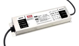 ELG-200-12A - LED Driver, LED Lighting, 192 W, 12 VDC, 16 A, Constant Current, Constant Voltage, 100 VAC - MEAN WELL