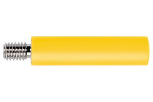 BU 2244 S NI / GE - Banana Test Connector, Jack, Panel Mount, 32 A, 1 kV, Nickel Plated Contacts, Yellow - SCHUTZINGER