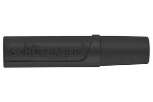KU 02 L NI / SW - Banana Test Connector, Jack, Cable Mount, 10 A, 70 VDC, Nickel Plated Contacts, Black - SCHUTZINGER