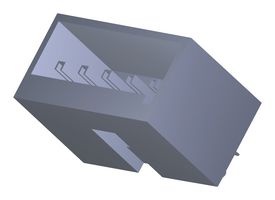 207479-0005 - Pin Header, Power, 3.96 mm, 1 Rows, 5 Contacts, Through Hole Straight, L1NK 396 207479 - MOLEX