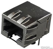 43202-8104 - Modular Connector, RJ45 Jack, 1 x 1 (Port), 8P8C, Cat3, Cat4, Through Hole Mount - MOLEX