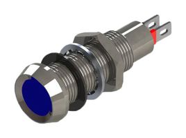 508-930-23 - LED Panel Mount Indicator, Blue, 28 VDC, 8.1 mm, 20 mA, 364 mcd, IP67 - MARL