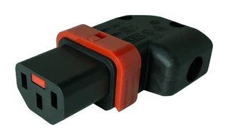 IL13P-R-UK1-H05-3100-200 - Mains Power Cord, IEC 320 C13 to IEC 320 C14, 2 m, 10 A, 250 VAC, Black - SCHAFFNER