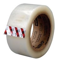371 CLEAR 48 MM X 100 M - Packaging Tape, PP (Polypropylene), Transparent, 48 mm x 100 m - 3M