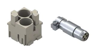 CX02BFCX04BF - Heavy Duty Connector, MIXO, Insert, 8 Contacts, Receptacle, Crimp Socket - Contacts Not Supplied - ILME