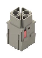 CX02GF - Heavy Duty Connector, MIXO, Insert, 2 Contacts, Receptacle, Crimp Socket - Contacts Not Supplied - ILME