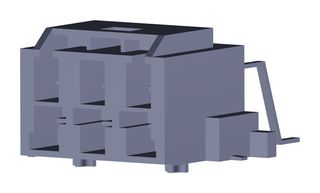 203555-2226 - Pin Header, Power, 6.5 mm, 2 Rows, 6 Contacts, Through Hole Right Angle, CP-6.5 203555 - MOLEX