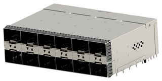 2-2347721-1 - I/O Connector, 20 Contacts, Receptacle, zSFP+, Press Fit, PCB Mount - TE CONNECTIVITY
