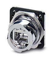 VS-V1-F-RJ45-MNNA-1-C-S-JJ-S - Modular Connector, RJ45 Jack, 1 x 1 (Port), 8P8C, Cat5, IP67, Panel Mount - PHOENIX CONTACT