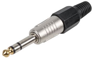 PSG08642 - Phone Audio Connector, Stereo, 3 Contacts, Plug, 6.35 mm, Cable Mount, Nickel Plated Contacts - PRO SIGNAL